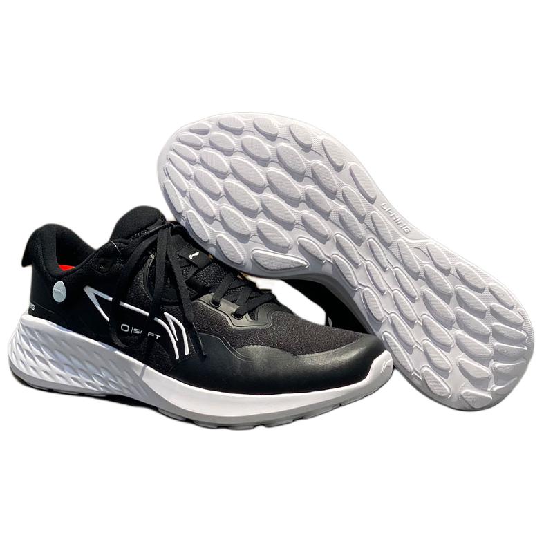 New LiNing Durable Breathable Low Top Casual Shoes Men's Black White AGLU173-3