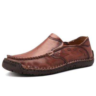 Plus Größe Männer Müßiggänger Split Leder Schuhe Männer Casual Schuhe Bequeme Qualität Männer Wohnungen Mokassins Männer Schuhe