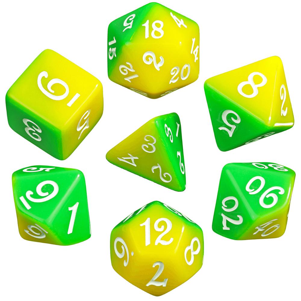 7pcs Splic Colors Game Dice DND Polyhedral Dice Set for DND RPG Table Board Role Playing Games