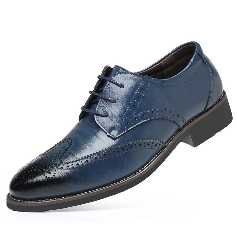 Casual Leather Shoes Men Pointed Toe Leather Shoes Business Shoes Leather Shoes