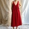 New European and American Sleeveless Dress, Minimalist Solid Color Loose New Super Long Dress