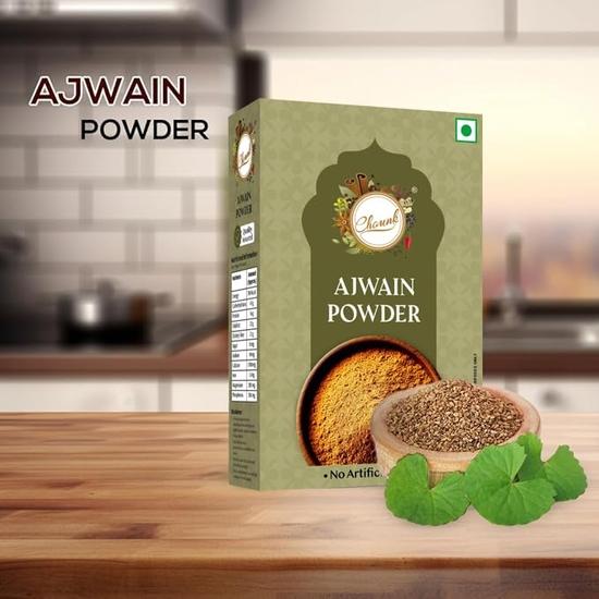 Chounk Gewürze 100% Natur Ajwain Pulver 200 Gramm Konservierungsstofffrei Karambolsamen Bischofskrautpulver Packung mit 2 x100 Gramm