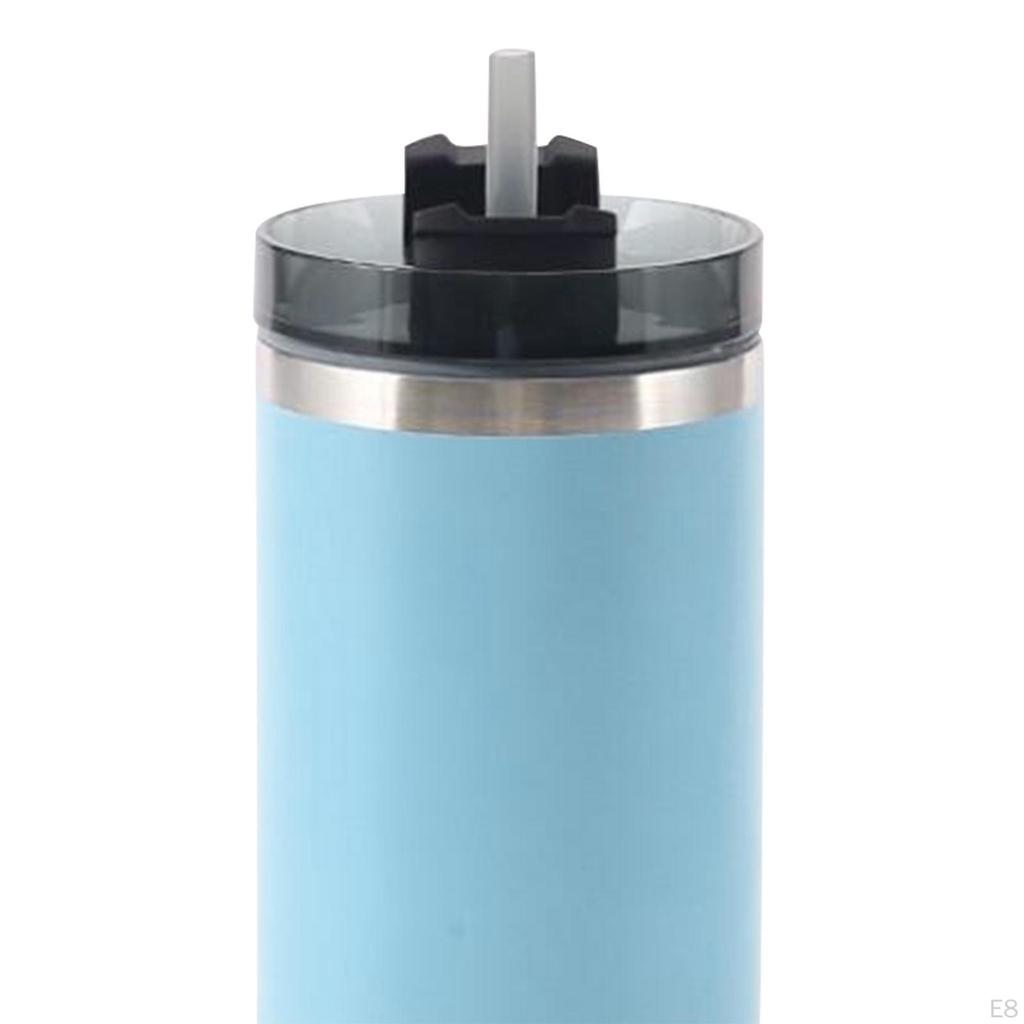 Tumbler with Lid and Straw Coffee Cup Stainless Steel Travel Mug for Outdoor Adventure, Road Trips,