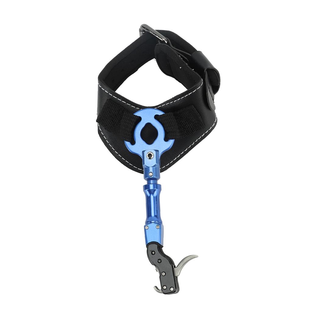Bogenschießen Release-Hilfe 360 Grad Drehung Verstellbarer Handgelenkriemen Schwammpolster Compoundbogen Release-Hilfe für Bogenschießen im Freien