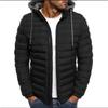 Men's Lightweight Puffer Jacket Hooded Warm Winter Quilted Coat Cotton