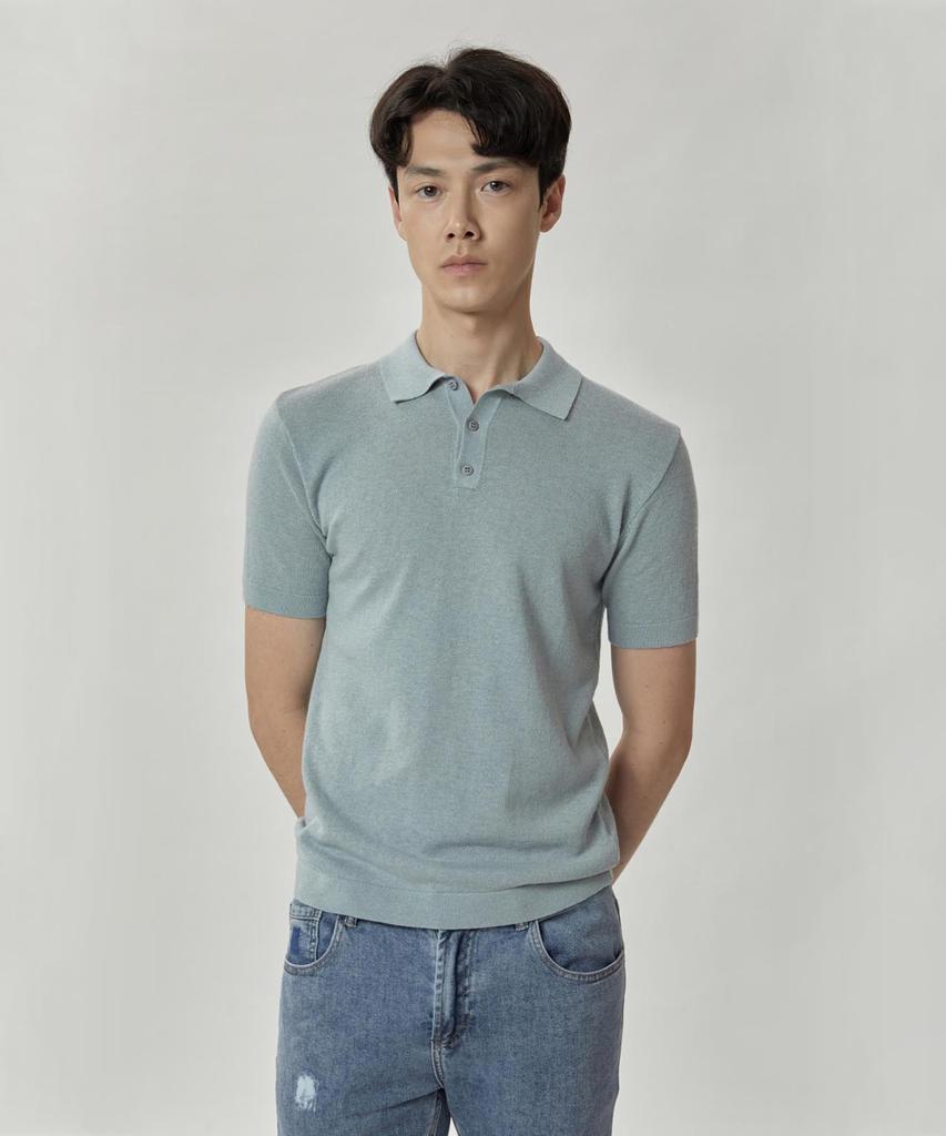 PANICALE Cotton Linen Blend Polo Shirt [5 Colors] (Type B)