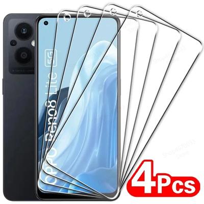 4PCS Displayschutzfolie für OPPO Reno 8 Lite 8T 4G 7 8 Pro Plus 7 Z 6 5 Lite gehärtetes Glas für Find X5 X3 Lite Schutzglas