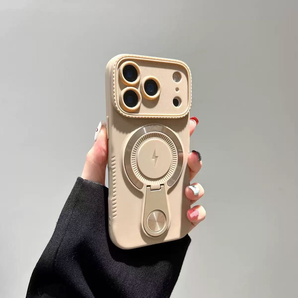 

Магнитный чехол для телефона с магнитной подставкой-ножкой Подходит для iPhone 17 16 15 14 13 Pro Max Множество цветовых вариантов Стильный и модный Простой iPhone17ProMax