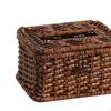 Tissue Box Cover Facial Dispenser Woven Napkin with Lid for Living Room