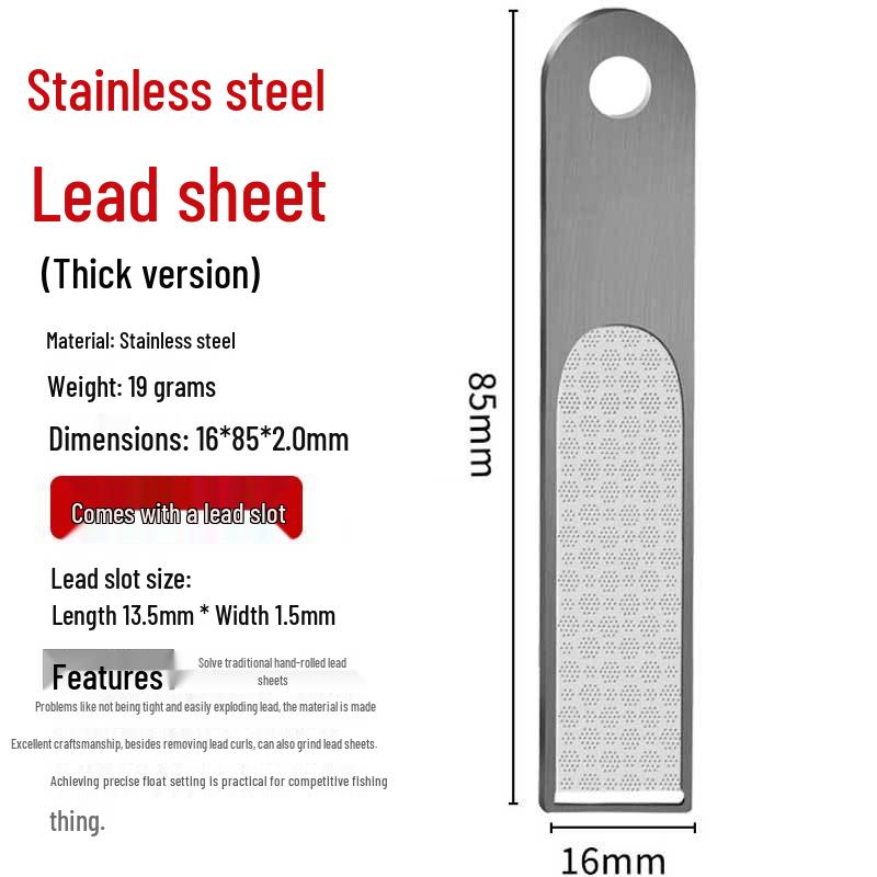 Thickened Stainless Steel Lead Sheet Roll for Fishing Accessories