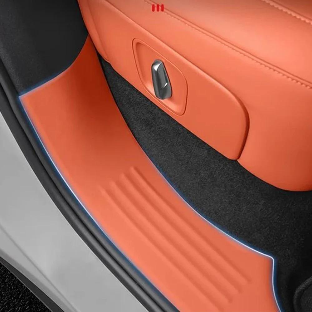For Lixiang L6 2024 Car Interior Door Welcome Threshold PU Leather Cover Stickers Auto Modified Styling Accessories