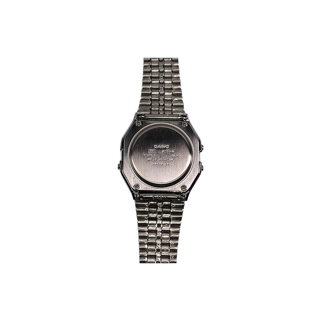 CASIO Custom Collection Quartz Movement Stainless Steel Strap Watch Unisex Blue Dial A159WA-N1D(Watch5--)