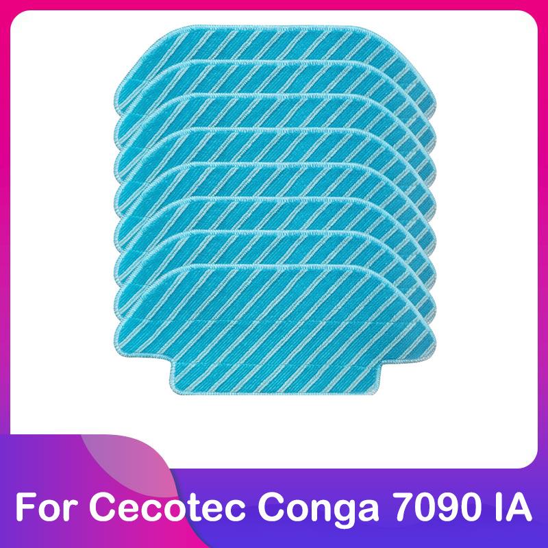 Fit For Cecotec Conga 7090 IA Robot Vacuum Cleaner Replacement Spare Part Accessories Main Brush Roller Side Brush Mop Cloth Rag