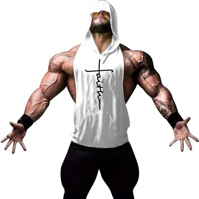 Menn Uformell Mote Tank Top Gym Fitness Trening Bomull Ermeløs skjorte Sommerklær Mannlig Kroppsbygging Singlet Hip Hop Vest