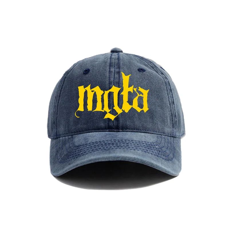 2026 Cappellino da Baseball Mgla Cappelli Usurati Cappellino con Fascia Metallica Nera Uomo Retrò Estivo da Esterno Cappello Regolabile Casuale e Versatile