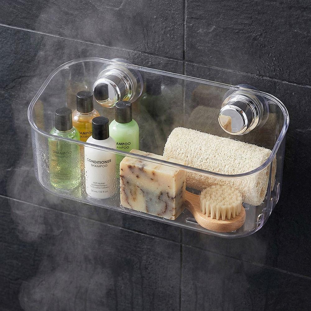 Hollowed Suction Cup Sponge Holder Detachable Kitchen Sink Organizer  Cleaning Supplies Storage