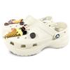 Crocs Classic Platform Clog EVA Ice Cream Cloud Beach Versatile Casual and Comfortable Hole Shoes Women's Bone White