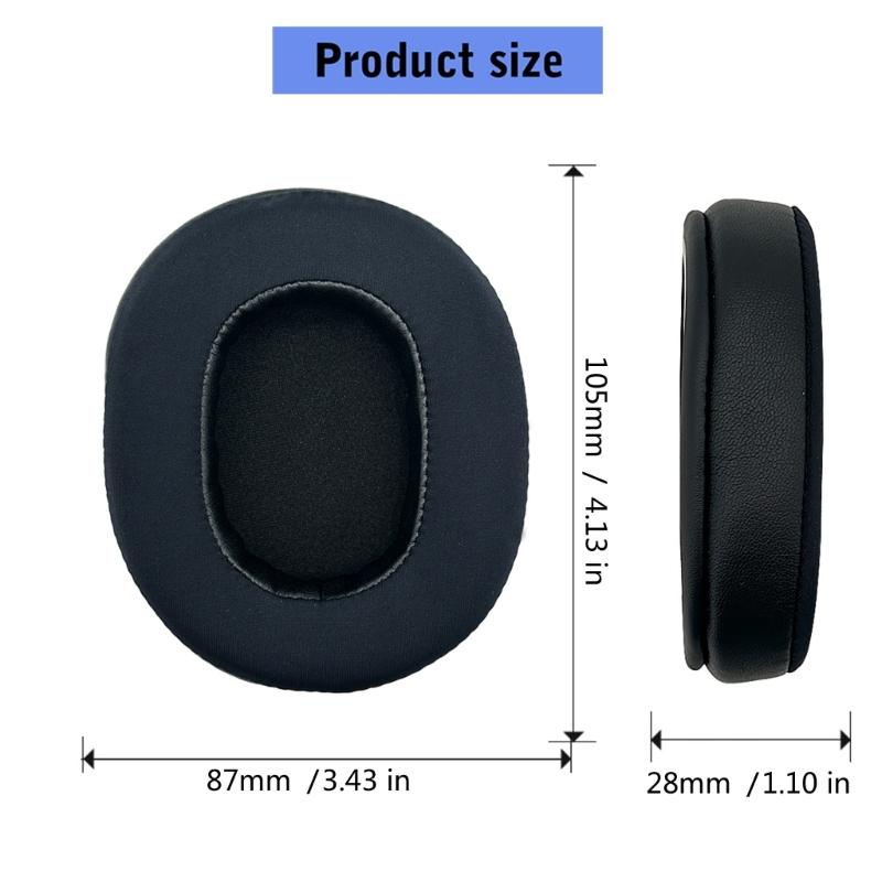 Pair Of Additional Memory Spume Ear Cushions Game Headsets With Noise Isolating Comfort