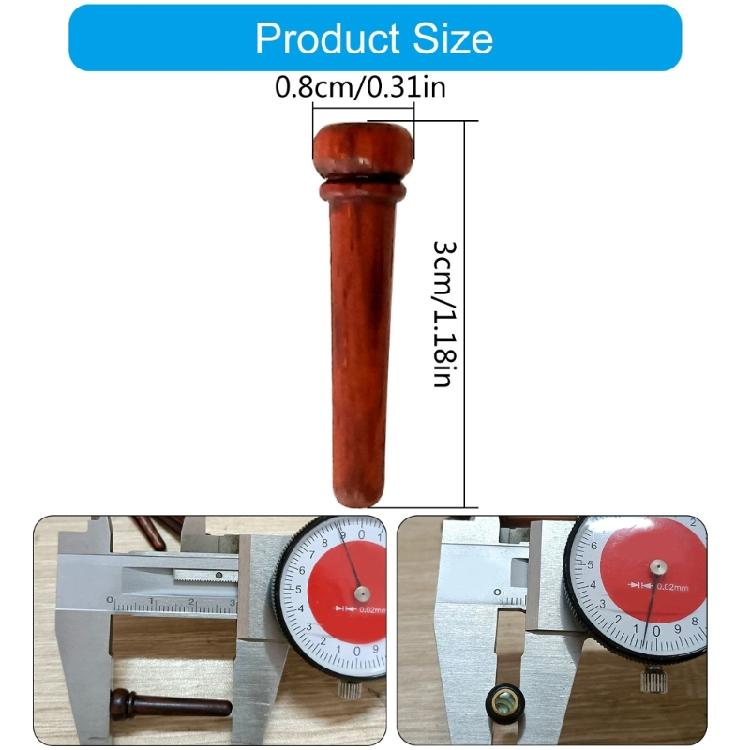 Cocobolo Bridge Pins Guitar Tone Improvement Pins Guitar String Nails Wood Guitar Enhancements Guitar String Pegs