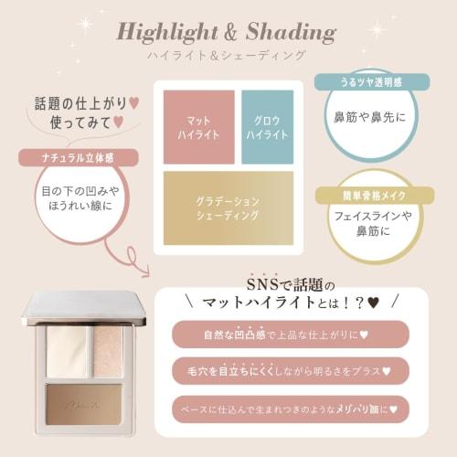 MilleFee Cheat Face Contour Palette (01 Warm) Highlight Shading 3D Look Small Face Matte Highlight Yete MilleFee