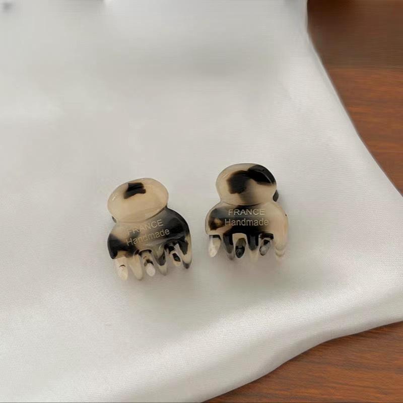 2 Pièces/Paire Mini 2cm Acétate Petites Pinces à Cheveux Épingles Latérales Acétate Crabs à Cheveux pour Filles Barrette Mignonne Clips Accessoires Cheveux Femmes