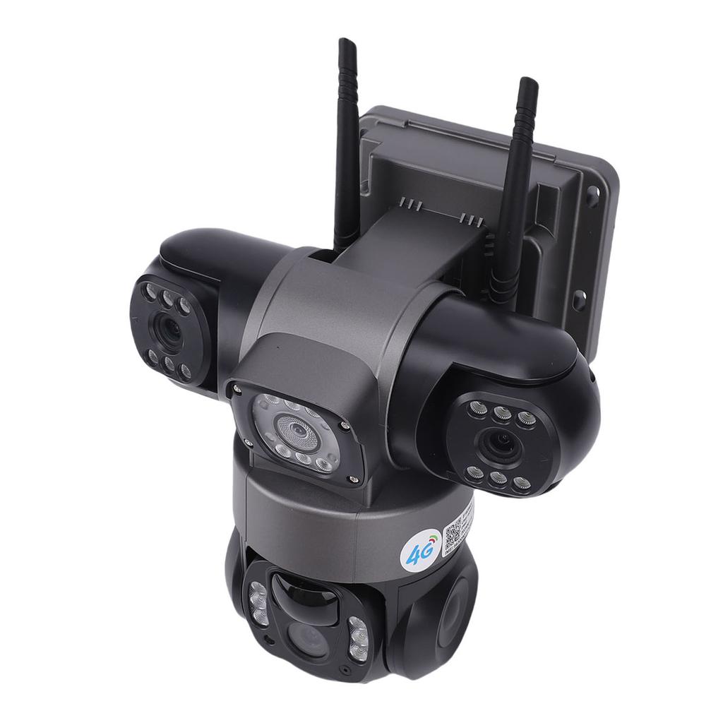 4G Solar Security Camera 2MP Triple Lens AI Motion Detection IP66 Two Way Talk PTZ Security Camera for Home Indoor Outdoor