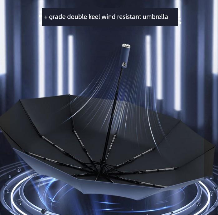 Umbrella for Men and Women, Fully Automatic, Dual-Use for Sun and Rain, Large Sun Umbrella, Sun Protection, Uv Protection, Foldable Sunshade Umbrella