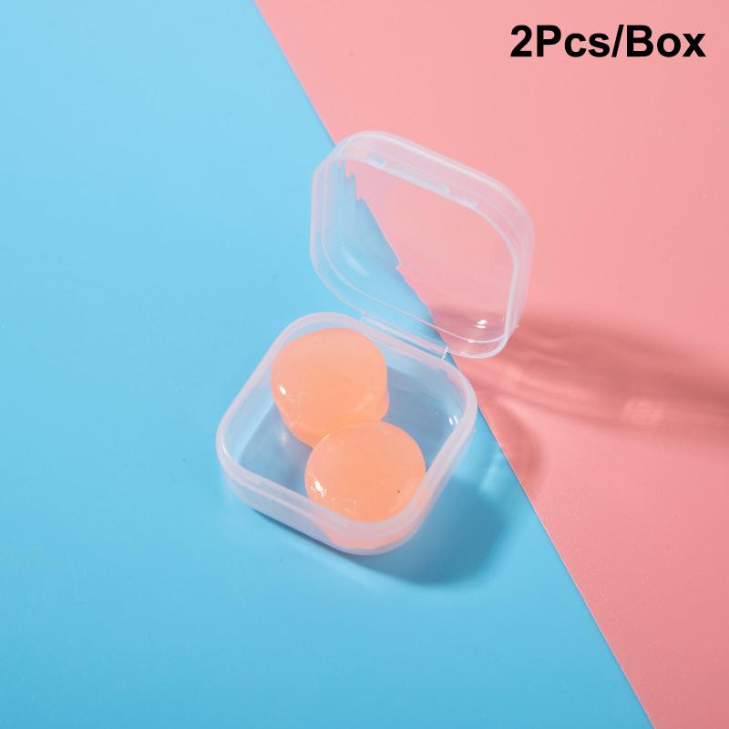 

Silicone Sleeping Ear Plugs Noise Reduction Anti Snore Sound Insulation Earplug Swimming Earplugs Waterproof Quiet Sleep orange 2 оранжевый