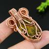 Natural Golden Pietersite Gemstone Copper Wire Wrap Gift Pendant 2.09 n8g54