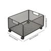 Carrello a Rotelle in Ferro/Unità di Stoccaggio Sotto Tavolo/Organizzatore per Ufficio/Carrello per Libri con Uso Flessibile e Ampio