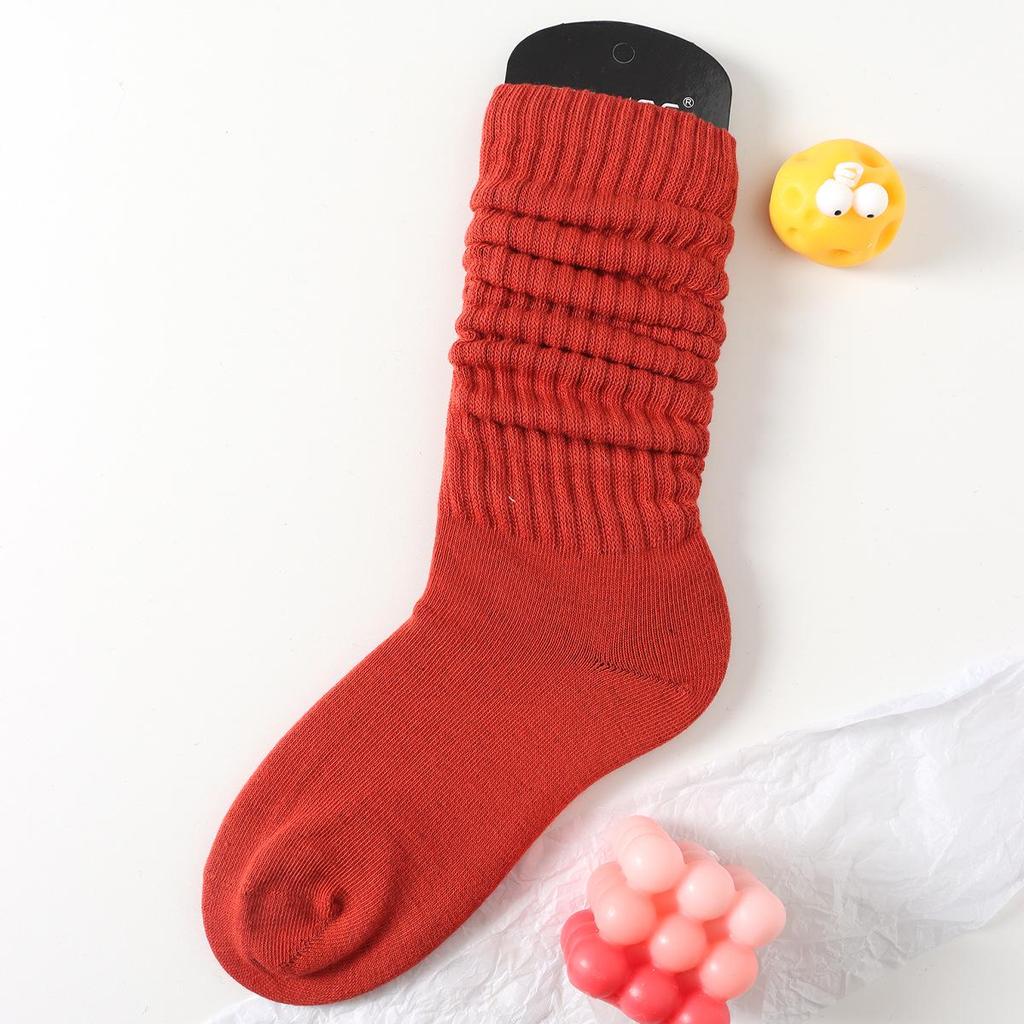 SYVISS Unisex Solid Color Scrunch Socks - Long Warm Leg Warmers, Slouch & Bubble Styles for Men and Women.