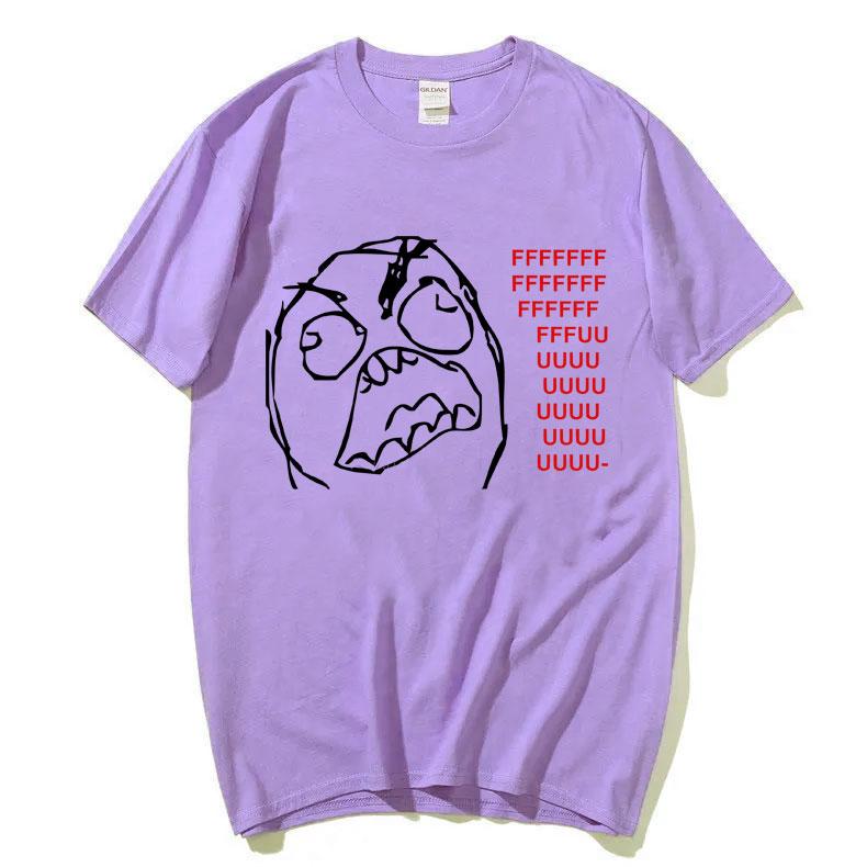 Rage Guy Funny Meme Tshirt Male Fashion Brand Tshirt Unisex Women Casual Oversized Pure Cotton Tees Unsiex Vintage Short Sleeve
