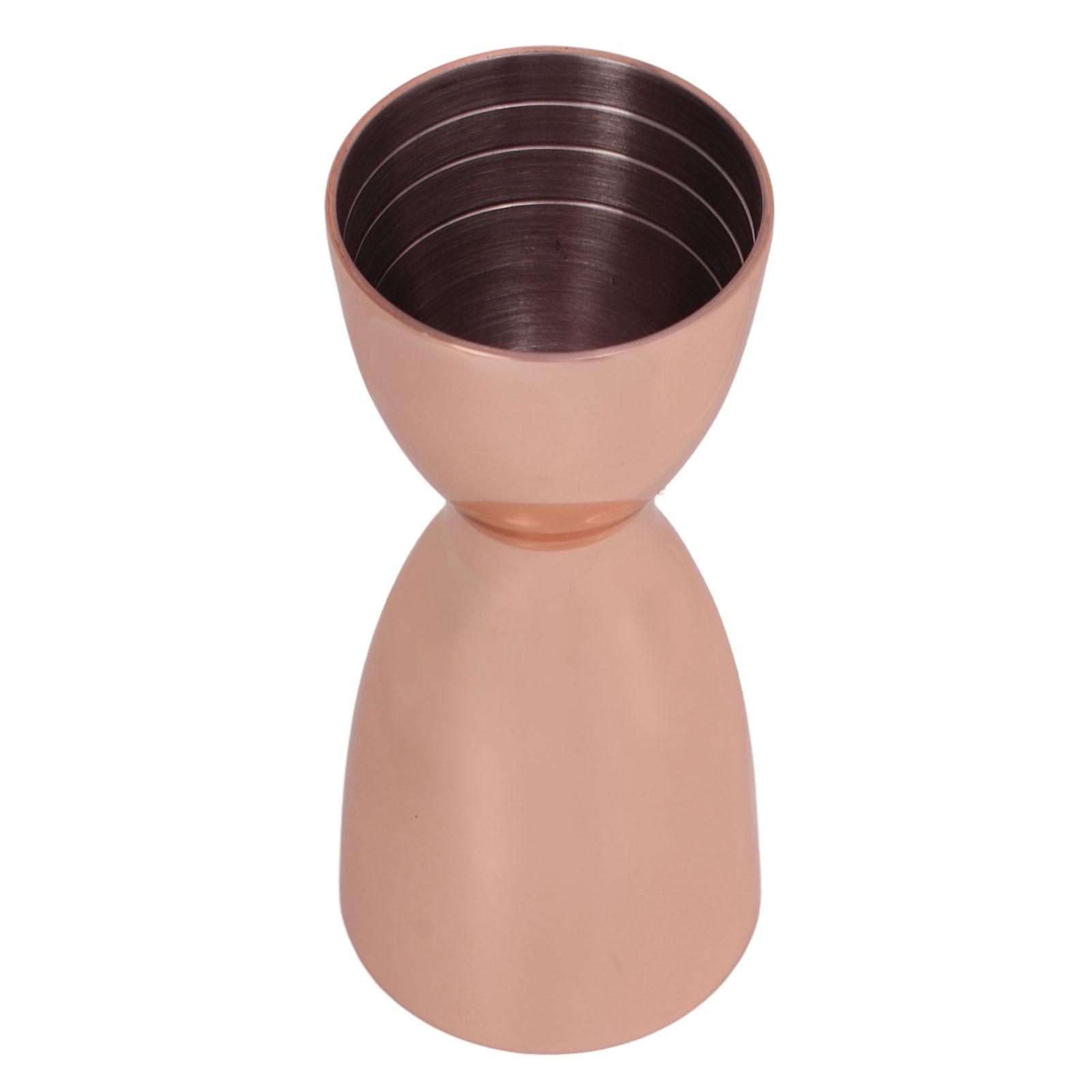 

Cocktail Double Jigger Stainless Steel Wine Measuring Cup Bar Bartending Measuring Jigger U Shaped Copper Plated L