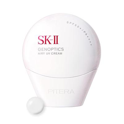 SK-II Official Store Sunscreen Primer Genoptics Airy UV Cream 30g SPF50+/PA++++ Makeup Base Dark Spots Whitening Niacinamide PiteraTM Included Gift