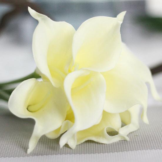 1 Branch Artificial Flower Calla Lily Bridal Bouquet Home Wedding Party Decor