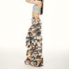 American camouflage overalls loose casual slightly wide-leg trousers fashionable personality Spice Girl jeans
