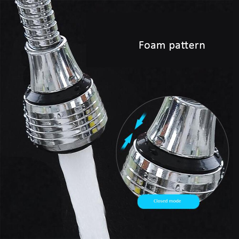 360 Grad Drehbarer Wasserhahn Hahn Düse Filter Adapter Wassersparender Filter Sprüher für Badezimmer