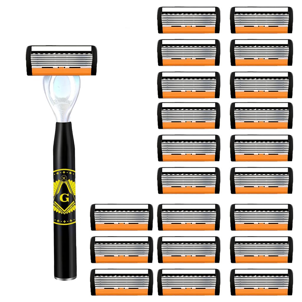 High Quality Man Safety Razor Blade 6 Layer German Stainless Steel Shaving Cartridges Compatible Mach Shaver