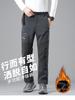 Men's Plus Velvet Winter Ski Pants - Windproof, Waterproof, Wear-Resistant, Warm for Hiking, Fishing, and Mountaineering.