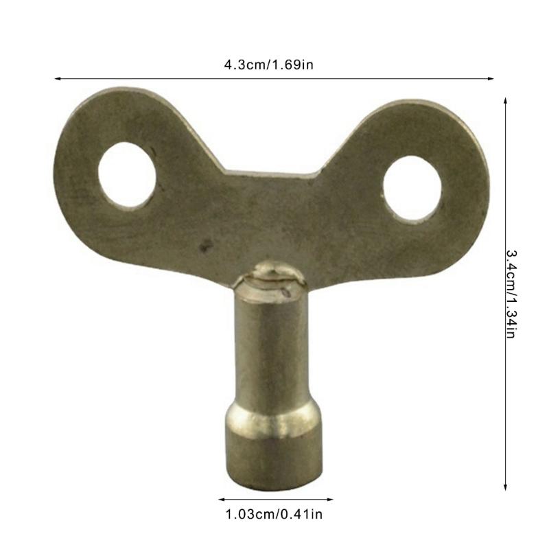 Faucet Key Replacement Square Hole Socket Radiator Plumbing Bleed Key Metal Faucet Accessories Easy to Operate