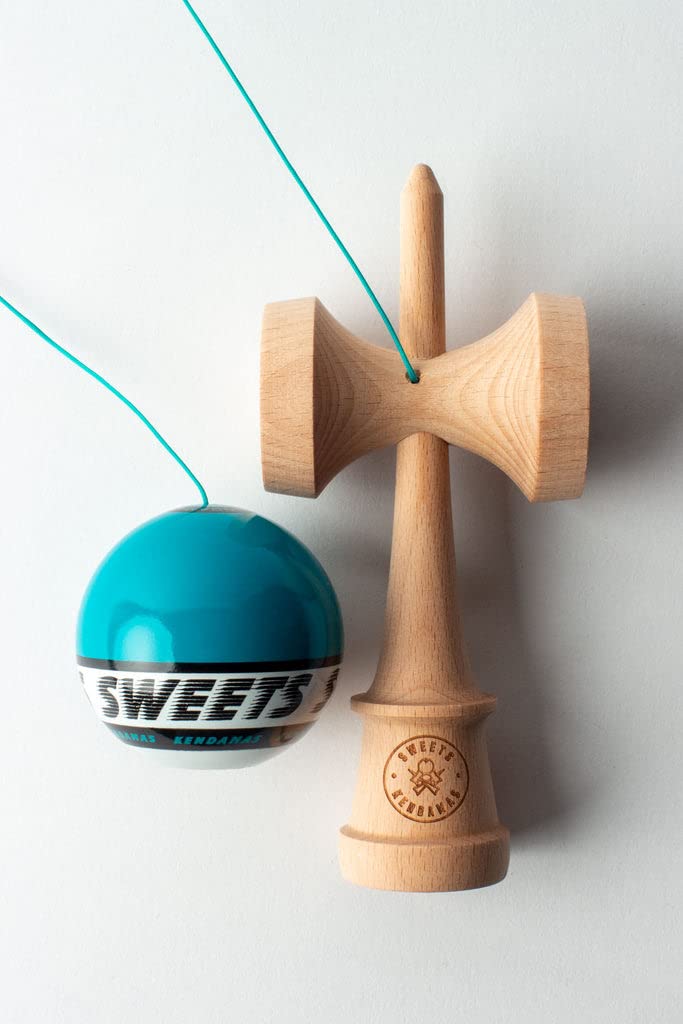 Kendama cu dulciuri Kendama SWEETS STARTER Albastru-turcoaz 16,8 cm