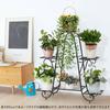 Flower 3 Width Gardening Flower Garden Living Height High Large Stand, Iron, Black, Tiers, 80, Rack, Indoor, Outdoor, Stand, Cute, Houseplants,