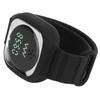 Ultrazvukový náramek proti komárům s ukazatelem času, náramek proti komárům pro venkovní použití(Černá )