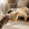 Juguetes para Gatos Pluma Ratán Campana Bola para Hacer Juguetes para Mascotas