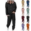 Women's Color Casual Winter Sweatshirt Set