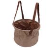 Faltbarer Eimer Verschleißfest Platzsparend Tragbarer Faltbarer Eimer für Outdoor-Camping Reisen 20L Khaki