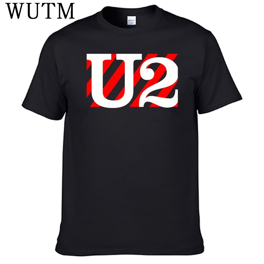 Rock Band U2 Tshirt 100 Cotton Men Shirt