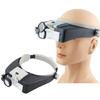 LED Headband Magnifier Hands Free Magnifying Glasses For Jewelry Loupe Watch