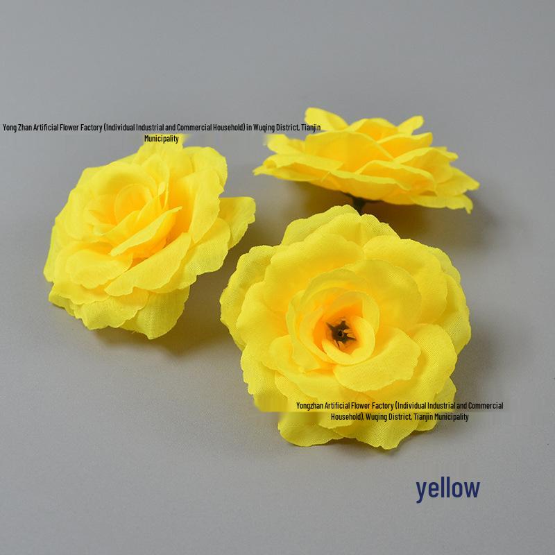 Decorazione Floreale a Forma di Rosa da 8CM per Pareti e Acconciature per Matrimoni ed Eventi