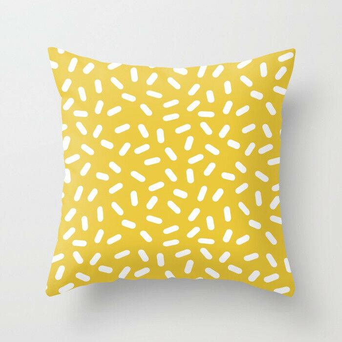 yellow sofa pillows
